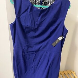 NWT Tahari Cobalt Blue Dress